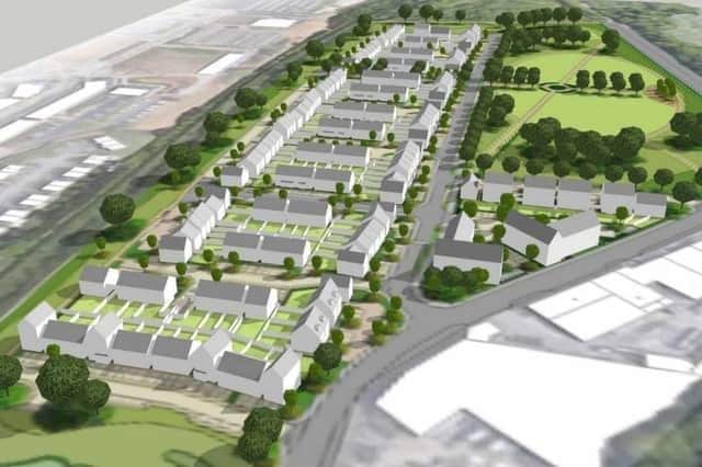An artist's impression of what the site could look like