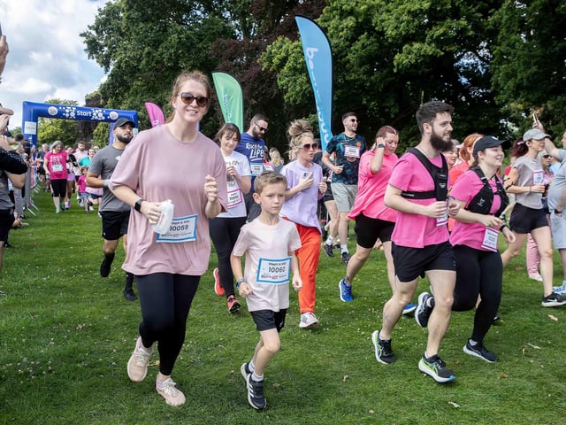 Abington Park turned pink on Sunday July 14 for the 3k and 5k Race for Life events.