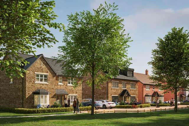 An artist's impression of what the properties are expected to look like