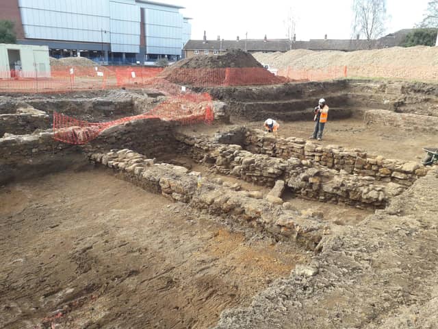 The remains of a medieval home have been discovered on the Spring Boroughs off Horsemarket