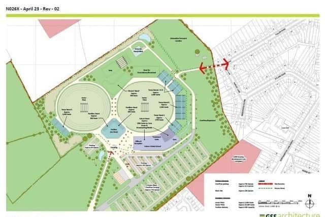 Here are plans drawn up by the cricket club for the land in Moulton