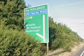 A14 between J4 and J3 near Rothwell and Desborough/Google
