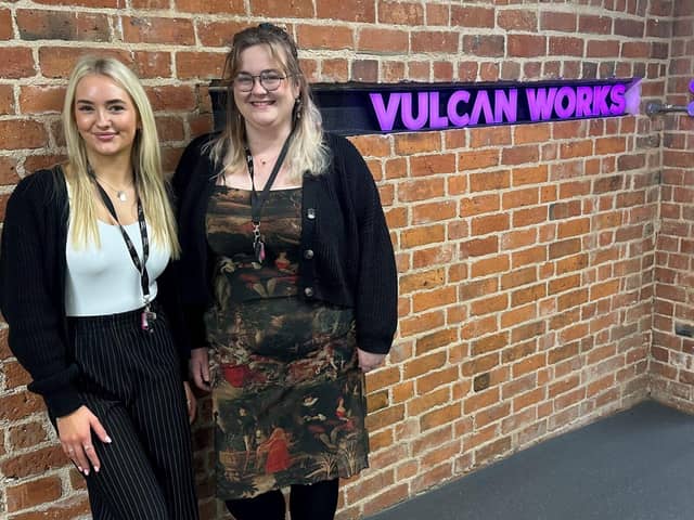 New customer experience assistants Lulu Barber and Sian Wright