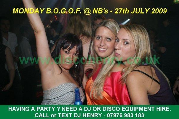 A BOGOF night out at Rev's and NB's in Bridge Street back in July 2009