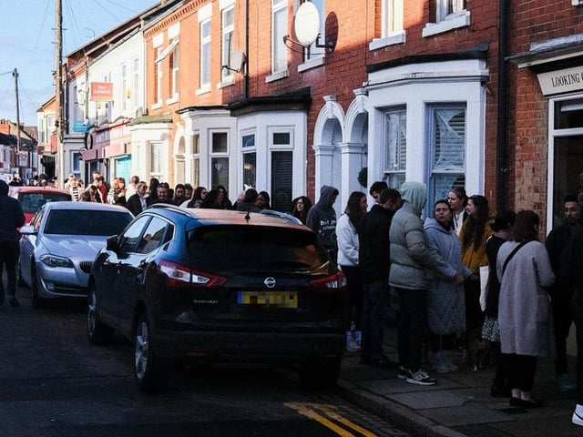 The popular sandwich shop had given all the sandwiches away by 11.30am, just two-and-a-half hours after opening to a queue of people.