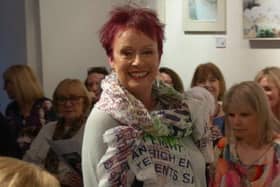Over 70 attended the evening with local ladies modelling the fashions