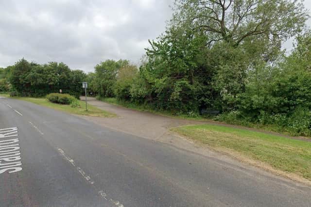 The incident happened in a layby in Deanshanger.