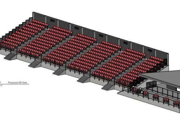 This is an artist's impression of what the new grand stand could look like