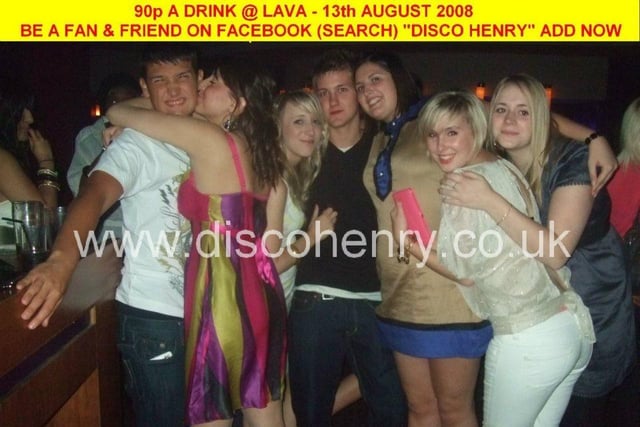 Nostalgic pictures from a '90p a drink' night out at Lava in town