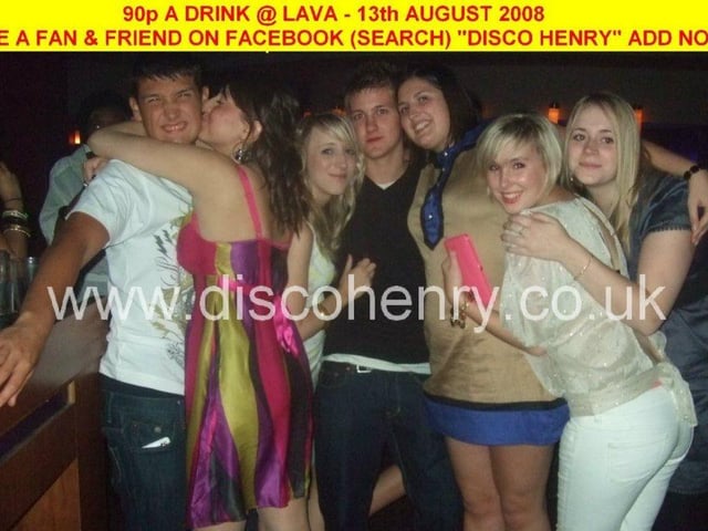 Nostalgic pictures from a '90p a drink' night out at Lava in town