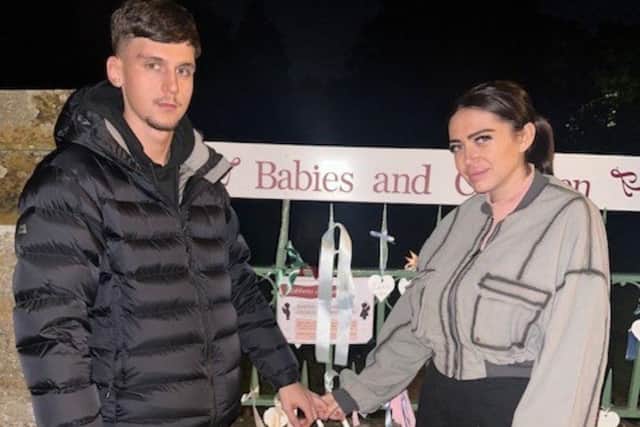 The couple would now like to help others going through this traumatic time by giving back to Sands – a charity which supports babies’ lives and all members of bereaved families.