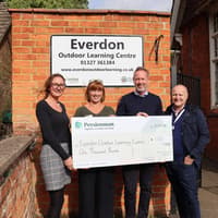 Northamptonshire outdoor learning centre receives £1,000 donation to help children enjoy nature in all weathers