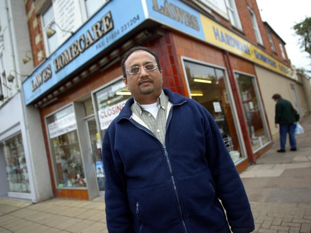 2007 - Lawes Homecare closed down after being on Wellingborough Road for 105 years. Shop owner Dhiraj Padhiar is pictured
