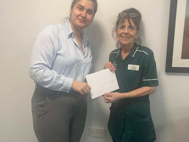 Staff were presented individually with £100 voucher from Deputy Manager Cristina Sandu