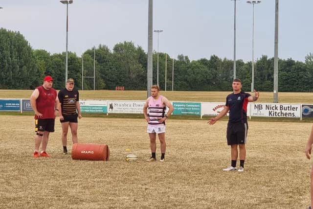 Aaron Hinkley has been getting to work as Banbury RUFC's new defence coach