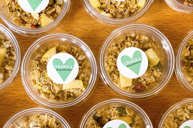 Salma's almond and coconut granola won bronze in the Artisan Local Vegan/Vegetarian category at the Weetabix Northamptonshire Food and Drink Awards 2022.