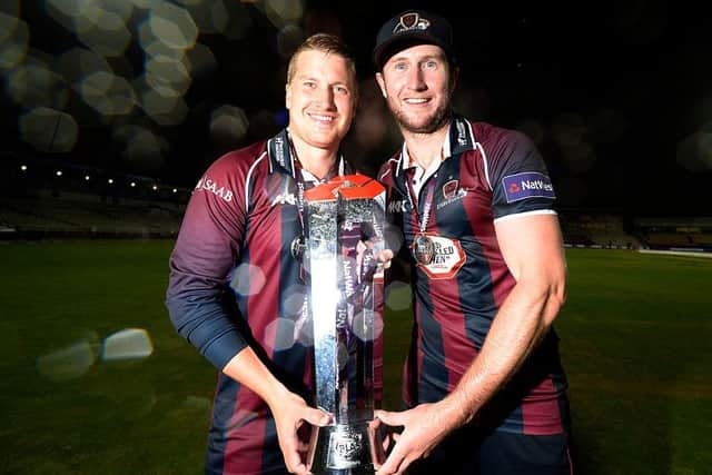 Josh Cobb was man of the match as Alex Wakely's Steelbacks team won the T20 Blast at Edgbaston in 2016 (Picture: Philip Brown/Getty Images)
