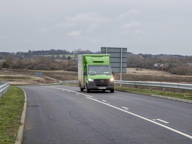 The £57.4 million project connects the A428 Harlestone Road, near Harlestone Firs, with the A5199 Welford Road, near the Windhover pub.