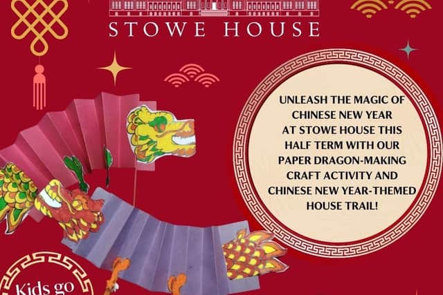 Free Chinese New Year activities at Stowe House this half term