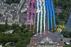 The Red Arrows will fly over Northamptonshire on Sunday (June 5).