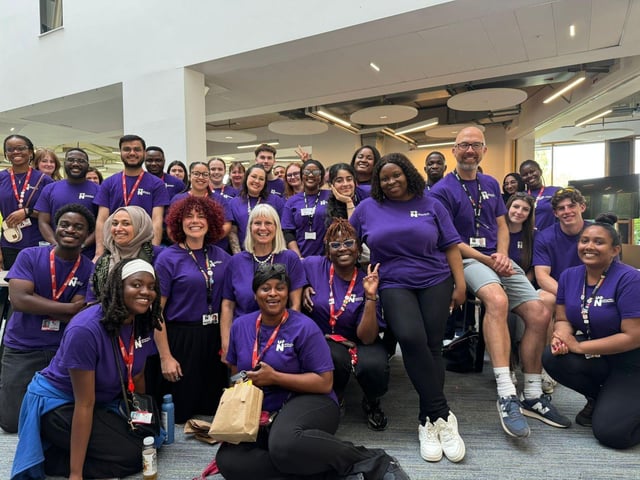 The STEAM Northants organisers and volunteers after a busy day - STEAM Northants is one of the University's biggest annual events.