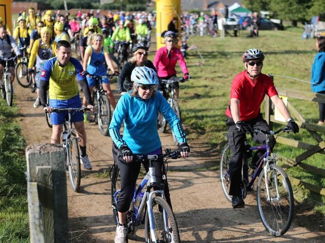 2014 - Cycle for Cynthia event at Lamport Hall to raise money for Cynthia Spencer Hospice.