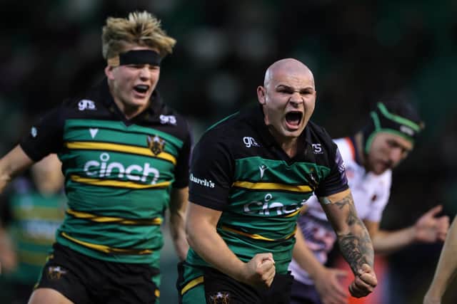 Henry Pollock and Aaron Hinkley have impressed in the Premiership Rugby Cup for Saints this season