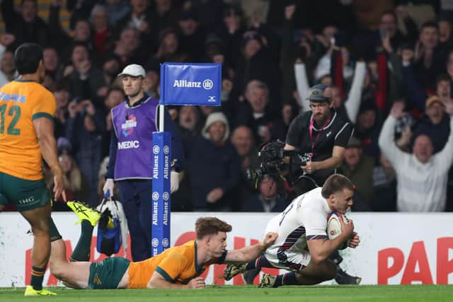 Ollie Sleightholme scored twice for England (photo by Michael Steele/Getty Images)