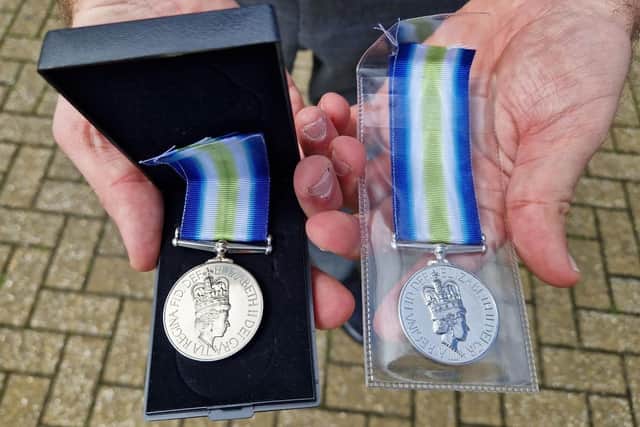 The panel was shown a genuine South Atlantic Medal that was compared to a replica/National World