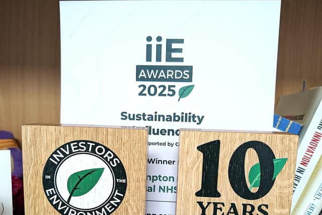 The award and the 10 years of Investors in the Environment Green Accreditation.