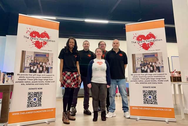 The Lewis Foundation provides free gift packs and support to adults going through cancer treatment in hospitals across the Midlands.