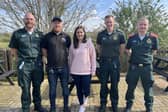 Ashleigh Loach was just 29 years old when she stopped breathing and fell unconscious at her home, and she was recently reunited with the medical professionals who saved her life.