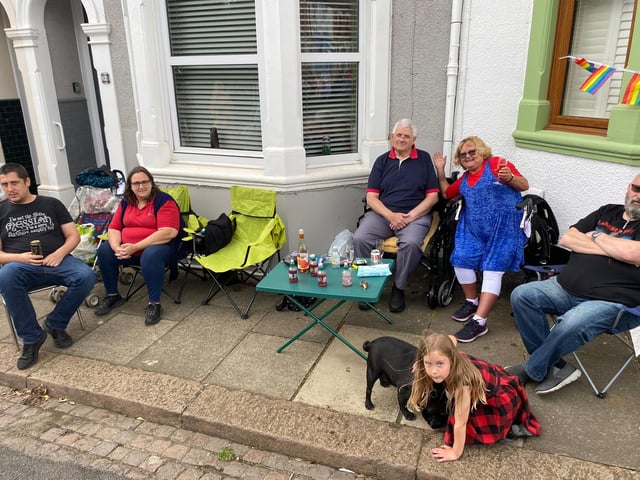 A DJ was playing and drinks were flowing in Edinburgh Road, Kingsthorpe.