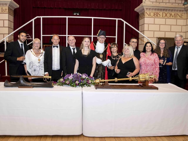 A private celebration took place at the Northampton Guildhall on Wednesday, May 18 2022 to celebrate Northampton's new Mayor, councillor Dennis Meredith.