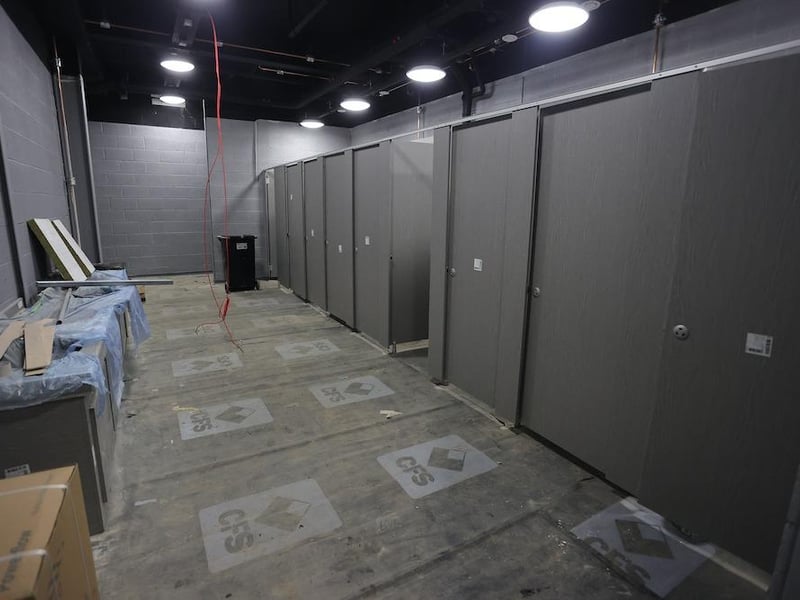 There will be toilets on all three floors