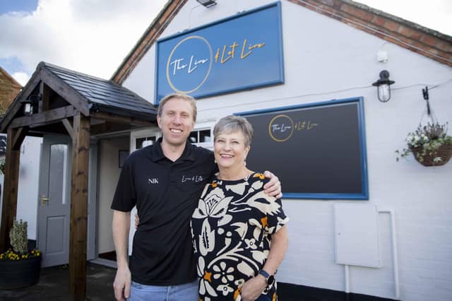 The cosy village pub has recently reopened after a stylish new refurbishment