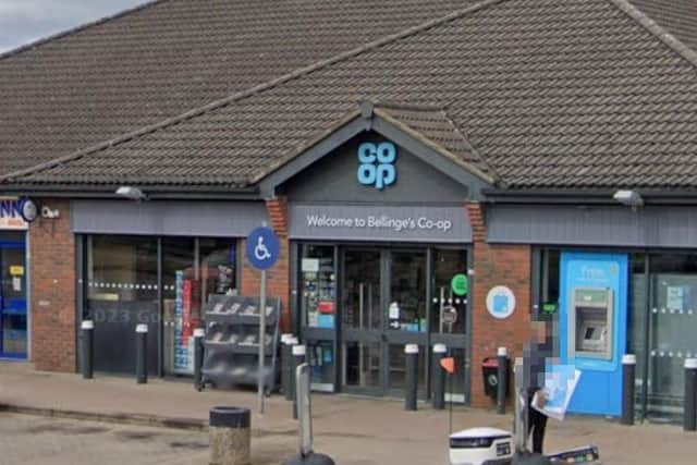 The incident happened outside the Co-op in Bellinge.