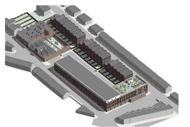 Here's a 3D image of what the site could look like once complete
