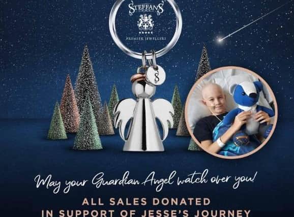 Steffans' keyring campaign is raising vital funds for Jesse Mansfield, who has a rare form of cancer