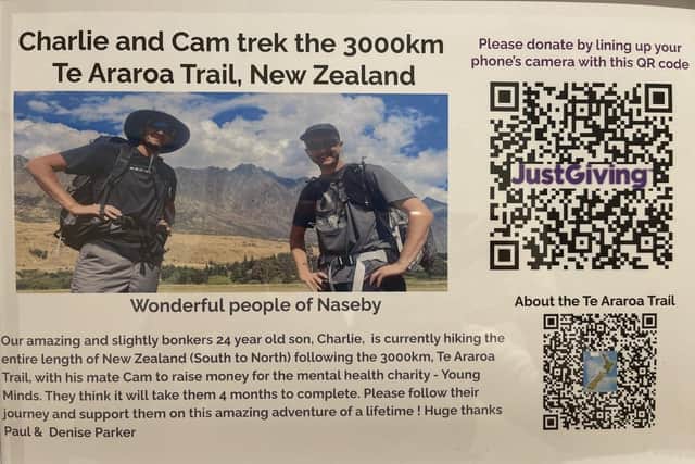 Please donate generously to this amazing charity by lining up your smartphone with this QR code to read more . Also you can follow Charlie’s progress on Instagram charliepar_ker .