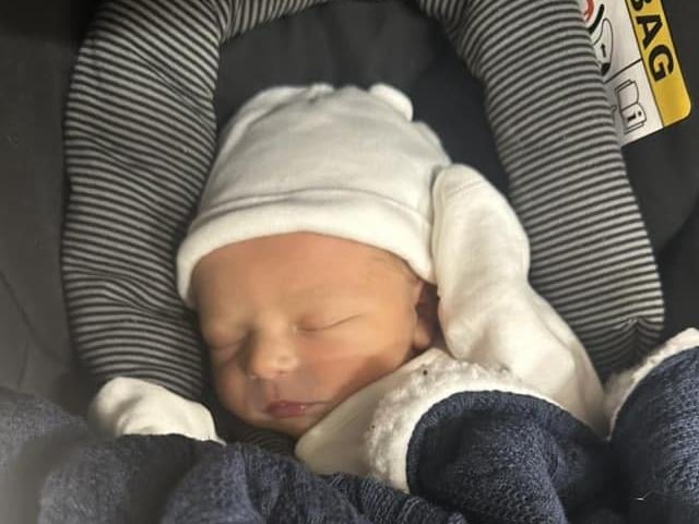 Freddie Daniel born at 4.18am on December 11 at Northampton General Hospital, weighing 6lbs 6oz.