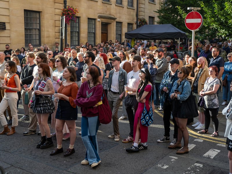 Festival goers watching acts performing on the Main Stage at the Northampton Music Festival on Sunday, September 8, 2024. Photo by David Jackson.