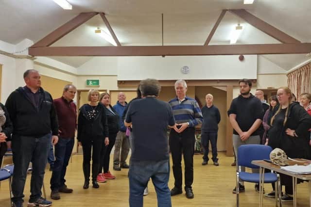 In rehearsal shot for Ruddygore 27th March to 1st April 2023 