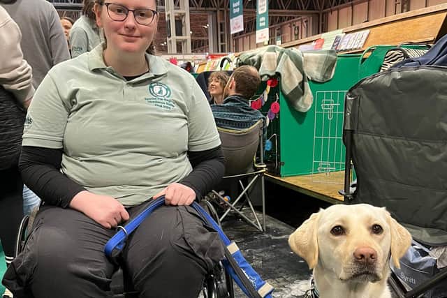 Megan Green and her three-year-old Golden Labrador Lyra