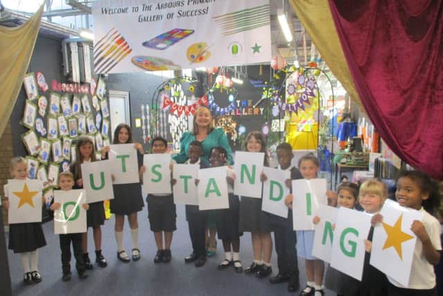 The Arbours Primary Academy pupils celebrate 