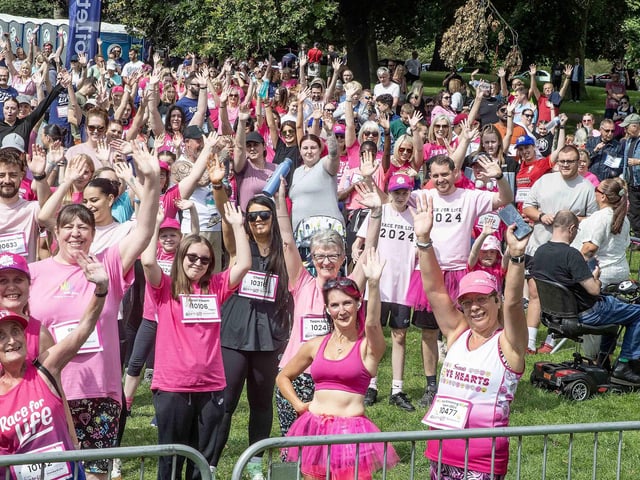 Abington Park turned pink on Sunday July 14 for the 3k and 5k Race for Life events.