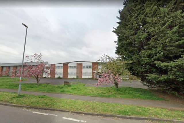 The site in Baron Avenue from Wellingborough Road, Earls Barton