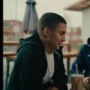 A Youth Worker catches up with a young person at McDonald's