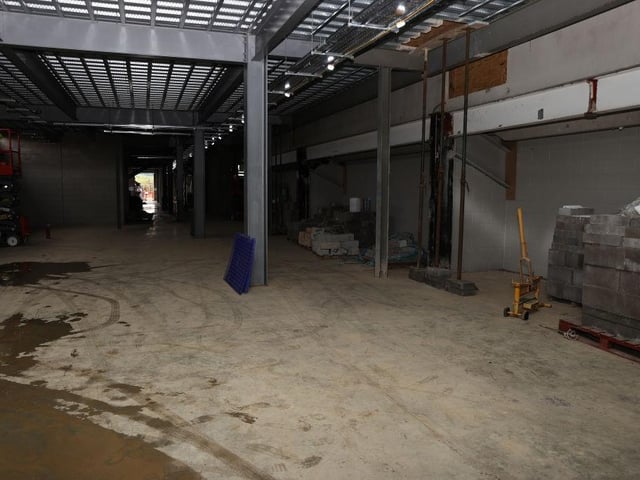 Toilets and a lift will be going into the East Stand shortly