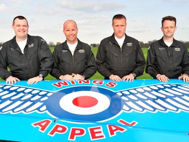 The Blades team taking part in the Wings Appeal in 2011, which helps raise the vital funds needed to support serving and ex-RAF personnel and their families.
From left to right: Andy Evans  Myles Garland, Dave Slow and Mark Cutmore.